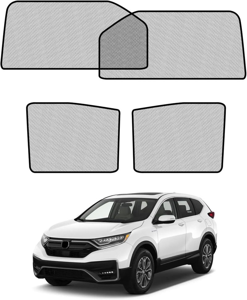 RSACET Car Window Shades for Honda-CRV(2017-2022),4 Pack Car Window Cover for Baby Sun Shade Blocker Breathable Mesh,Reduce UV Rays & Heat Insulation Privacy Protection for Camping, Travel, Sleep - Image 1